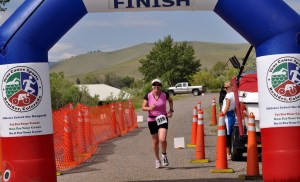 Helena Tri finish line 